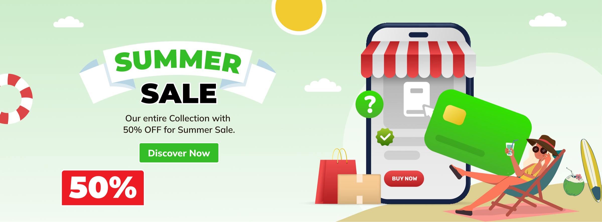 50% off sale
